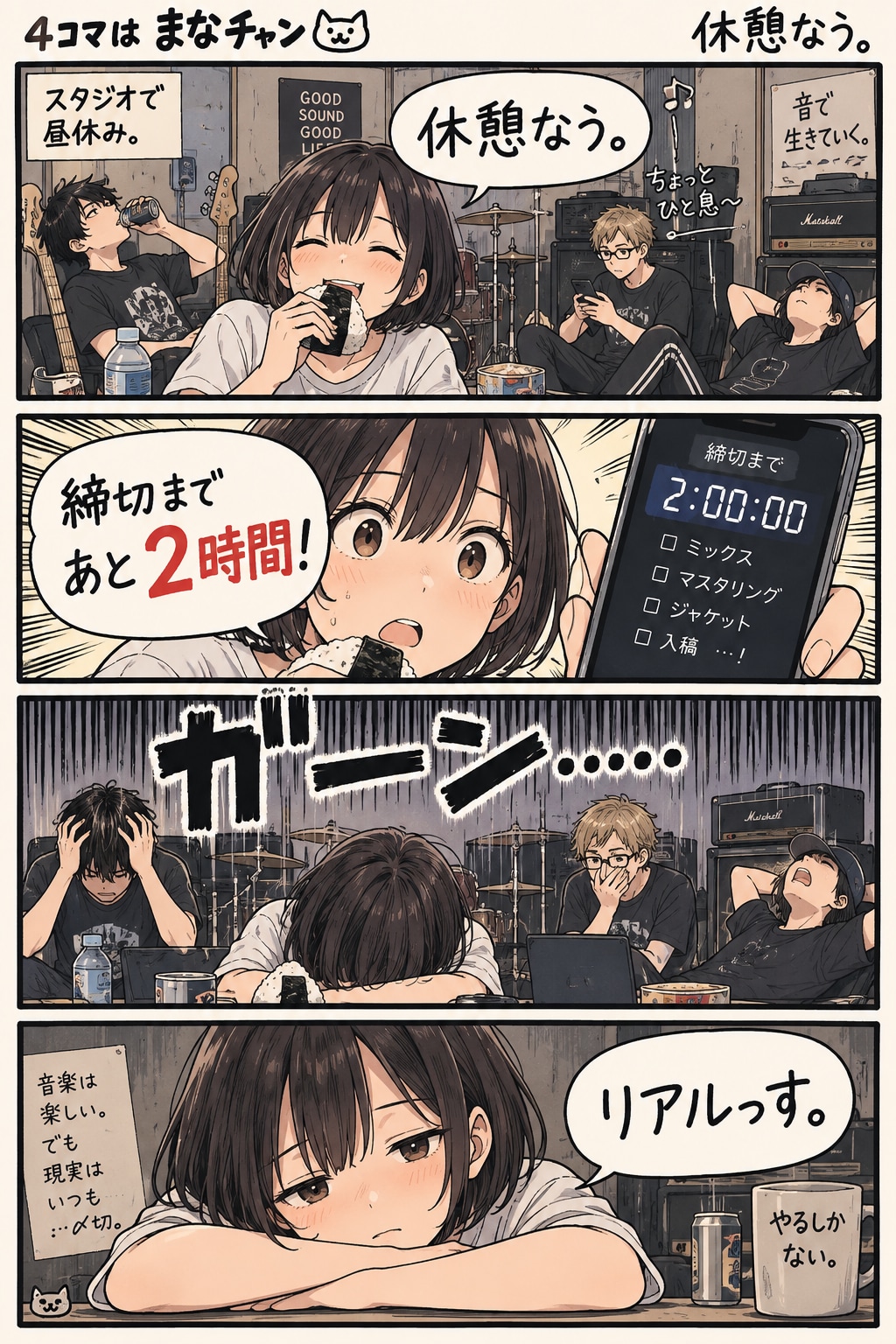 4コマはマナちゃん5 | の人気AIイラスト・グラビア