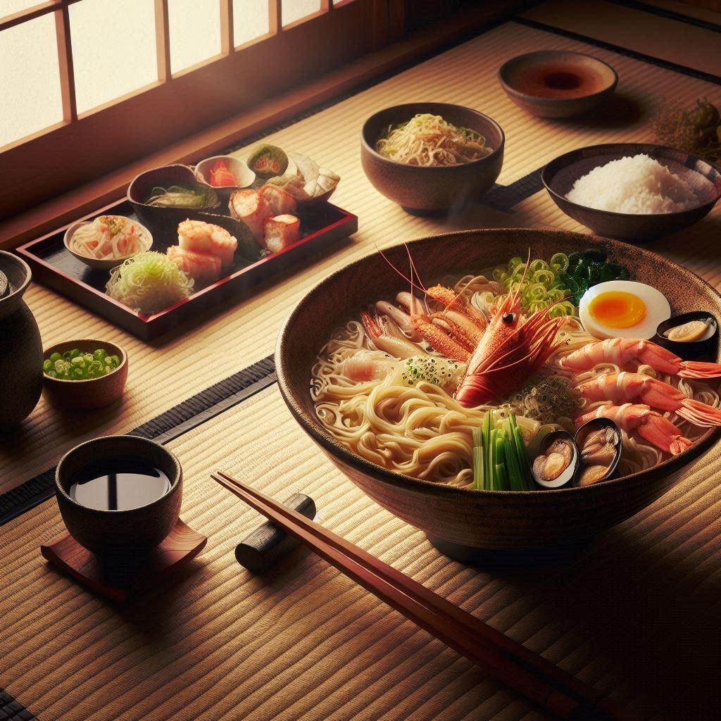 seafood noodleを食べるための部屋