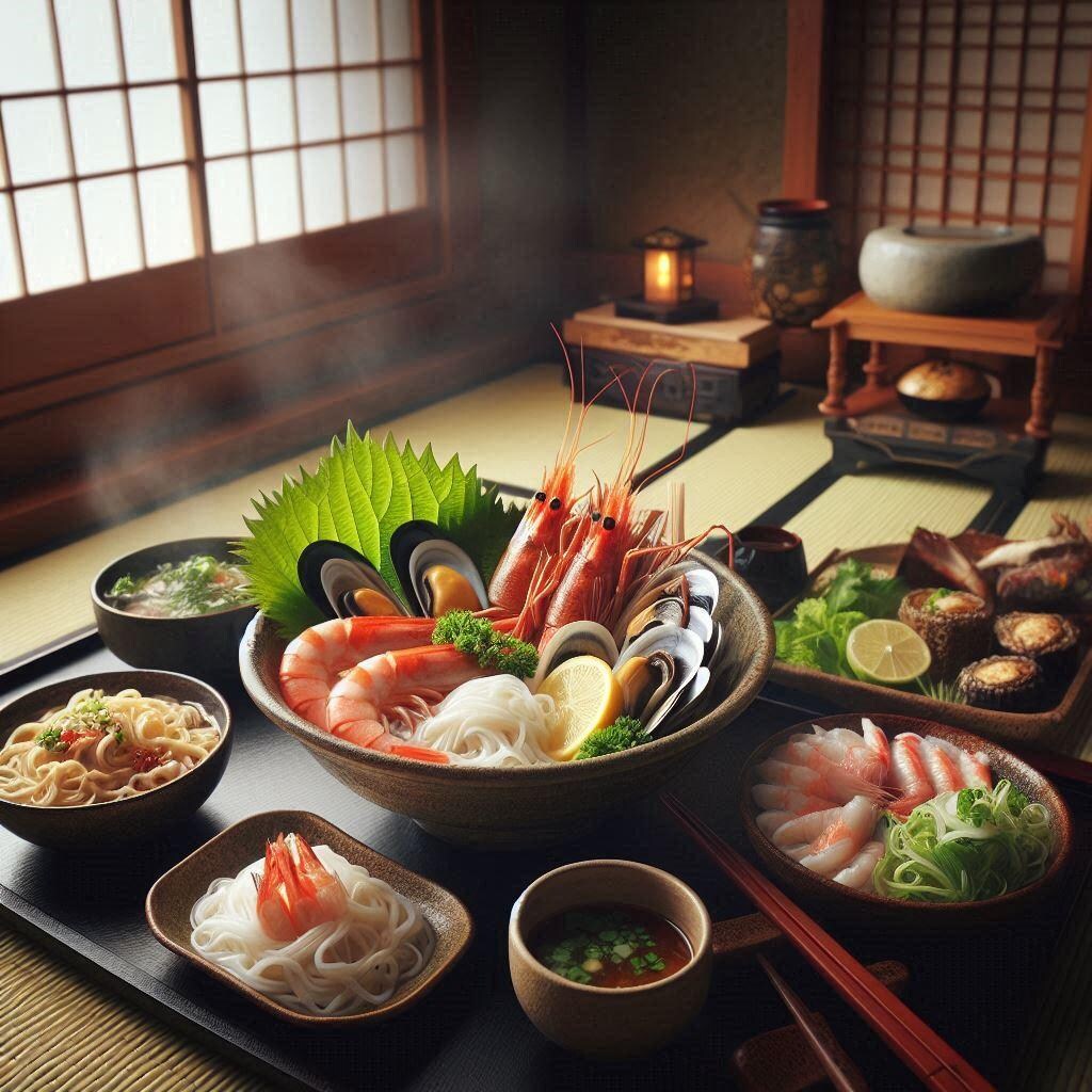 seafood noodleを食べるための部屋