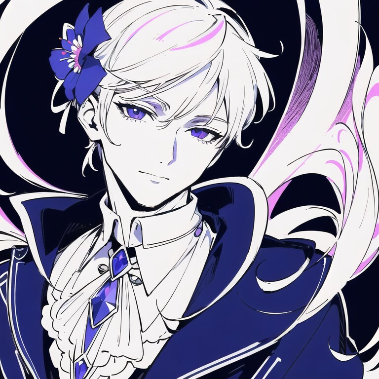 紫花の君
