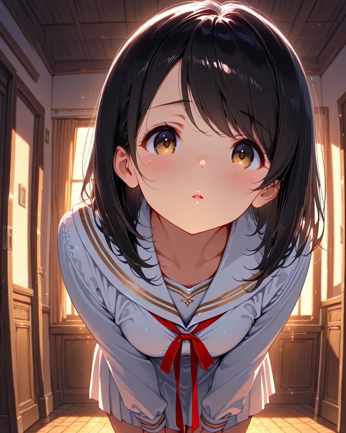 少女のキス顔