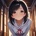 少女のキス顔 2枚目