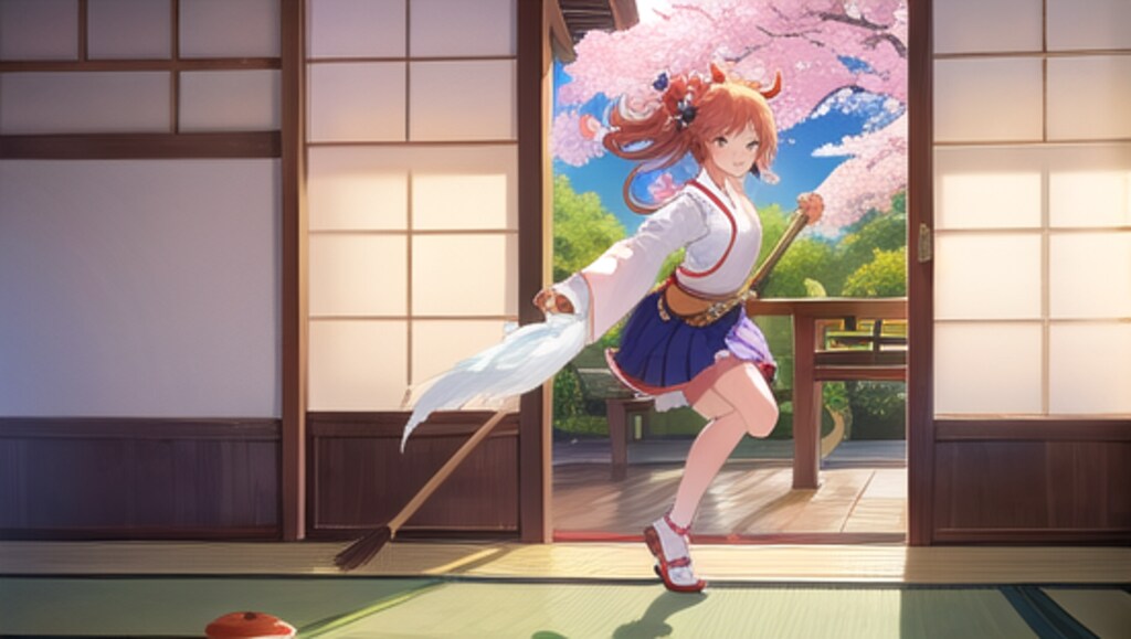 掃除をしてるうちに新しい振り付けを思いついて掃除にならない