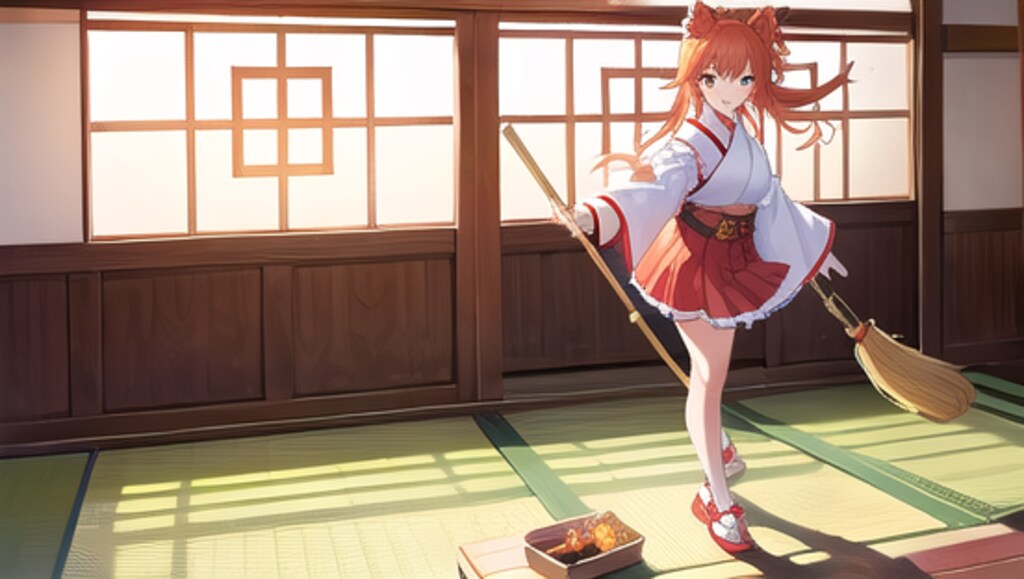 掃除をしてるうちに新しい振り付けを思いついて掃除にならない