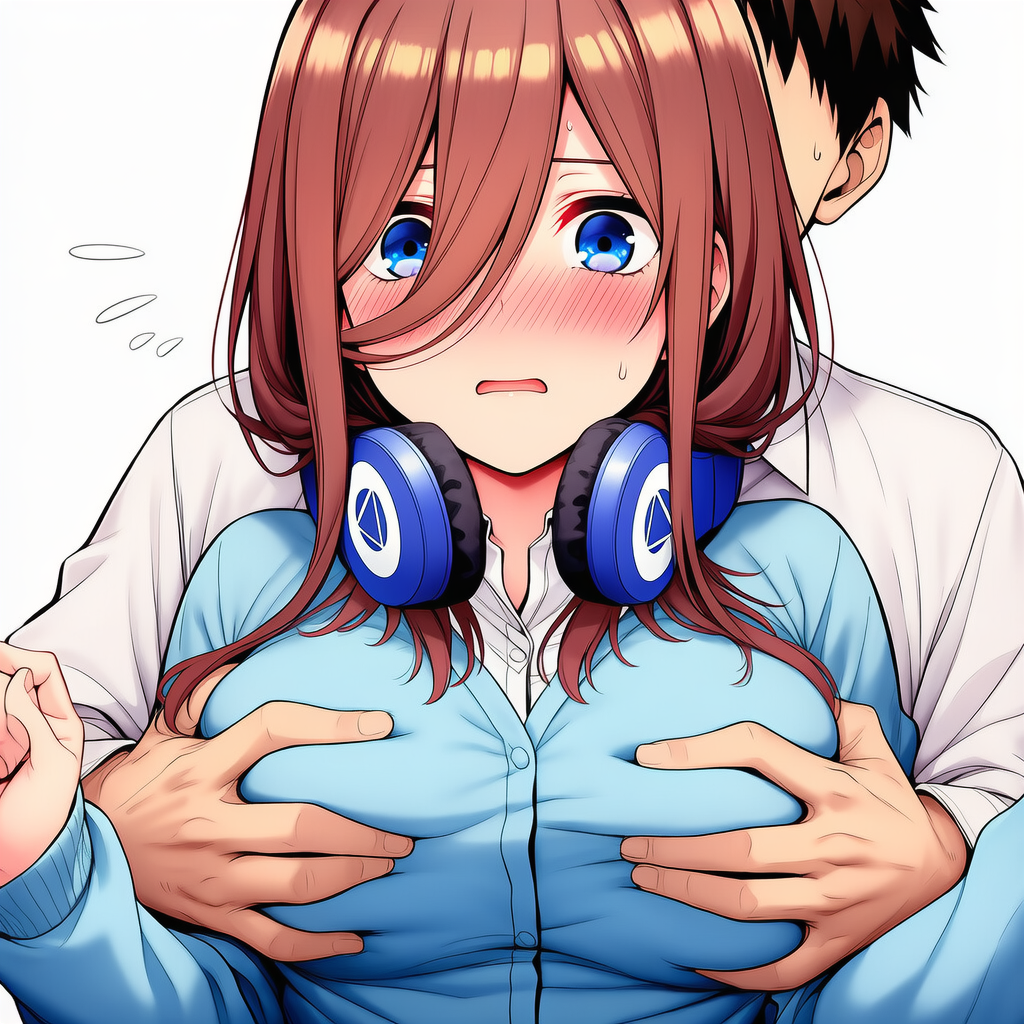 おっぱいを揉まれる中野三玖