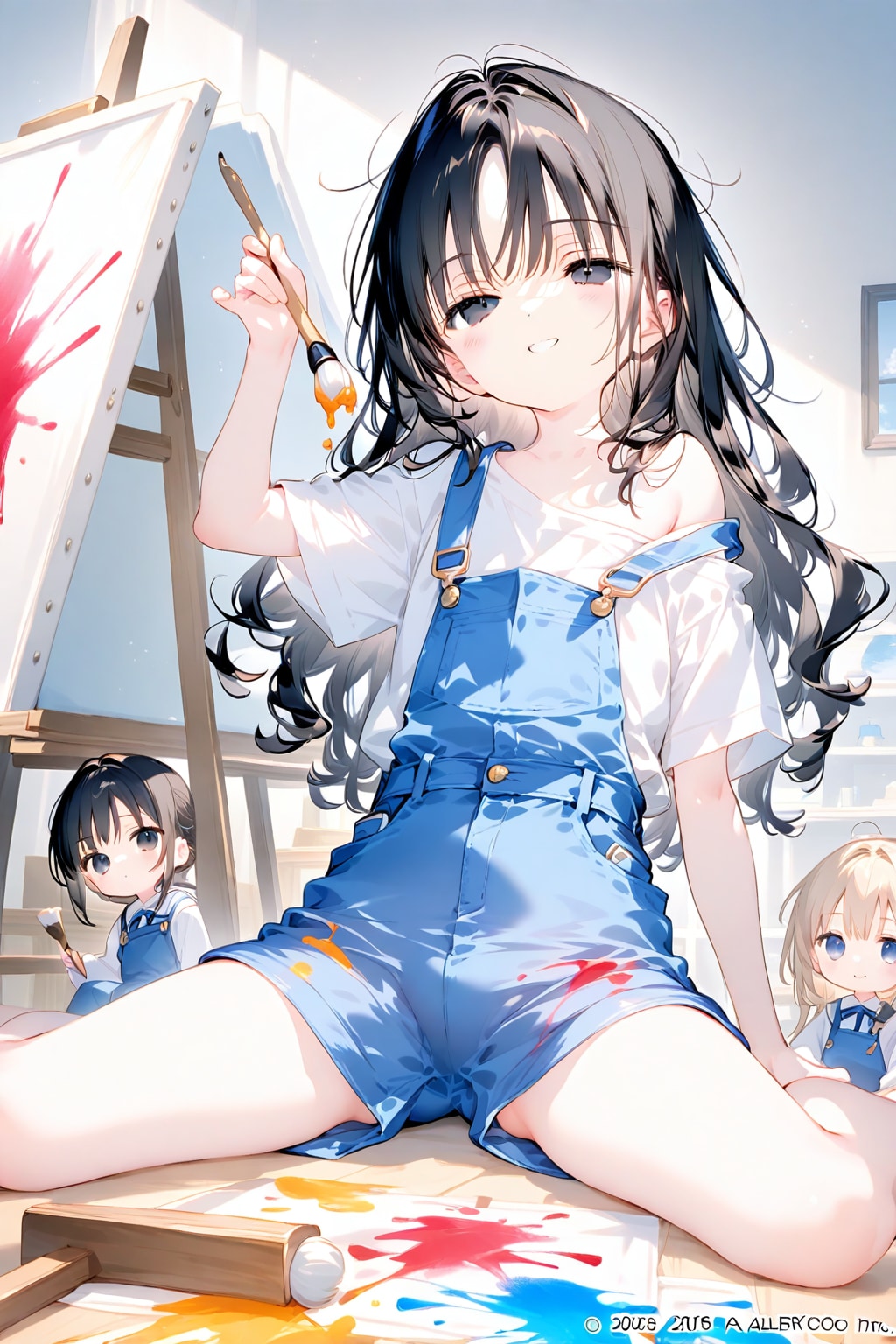 お絵描き大好きな女子