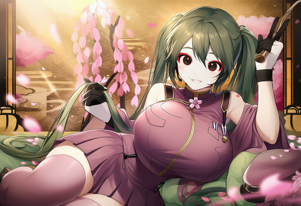 ボカロ　千本桜　初音ミク（爆乳版）