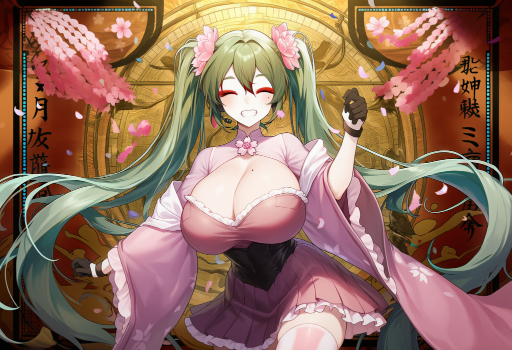 ボカロ　千本桜　初音ミク（爆乳版）