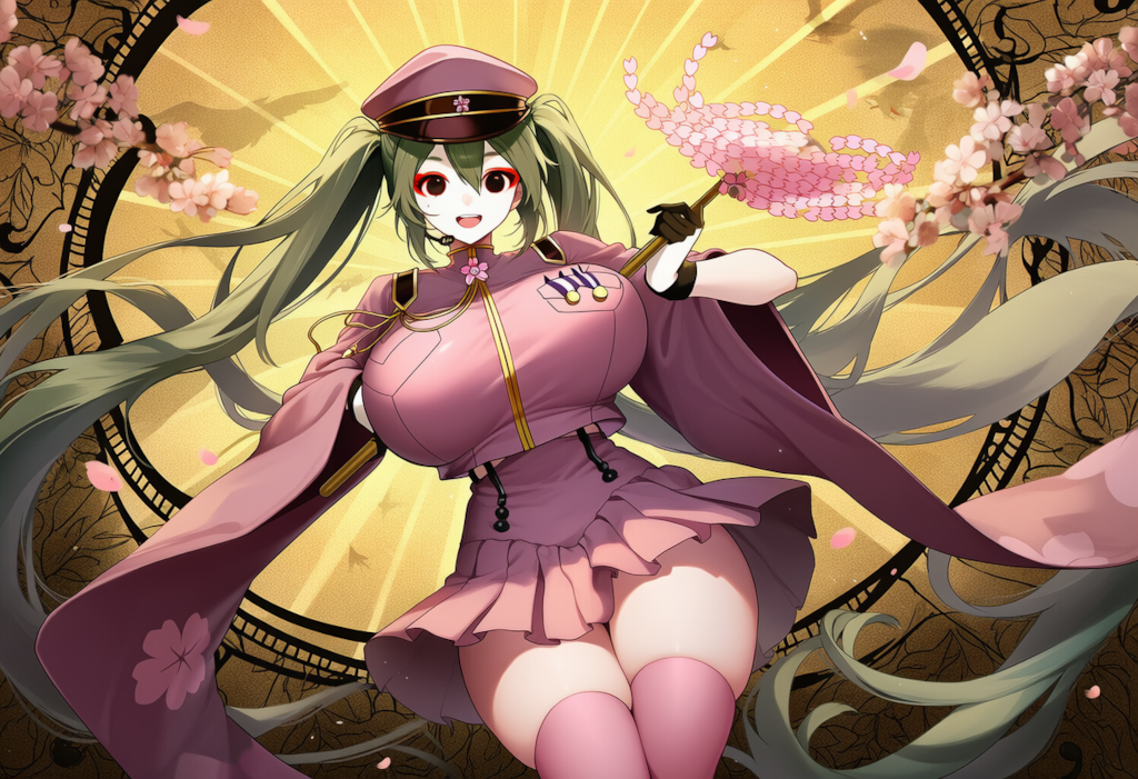 ボカロ　千本桜　初音ミク（爆乳版）