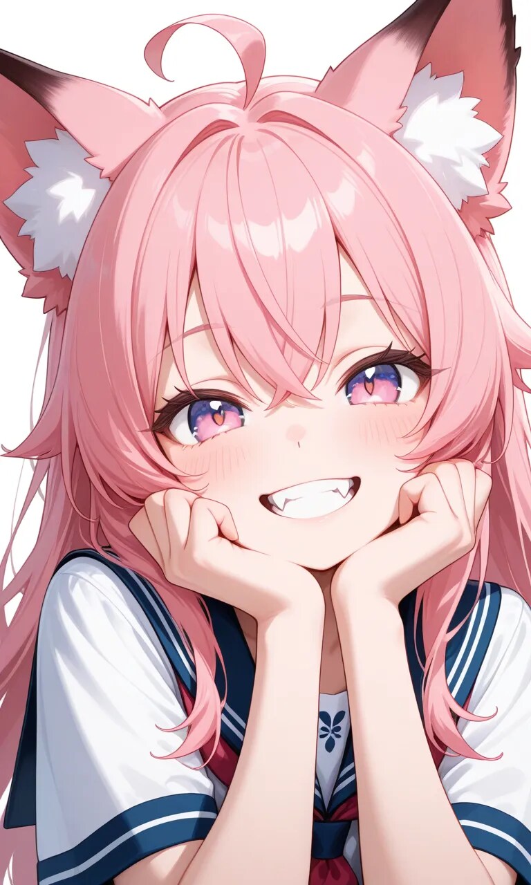後ろの席の狐っ子