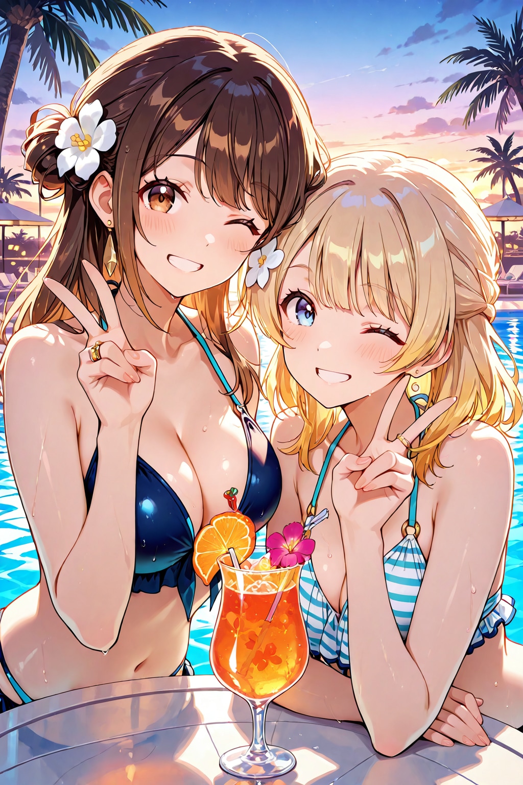 バカンスの記念写真