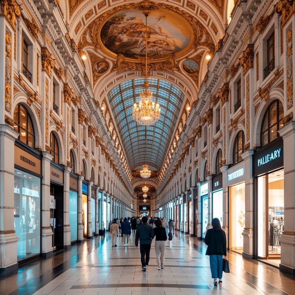 ベルサイユ宮殿風の商店街