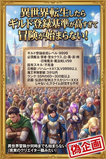 偽企画　異世界冒険が始まらない！ | の人気AIイラスト・グラビア