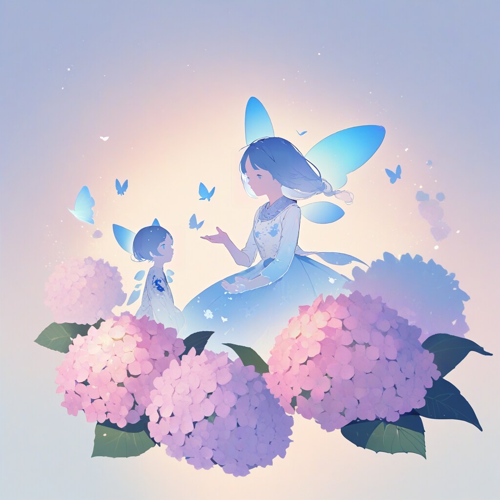 紫陽花の精はいつも儚げ
