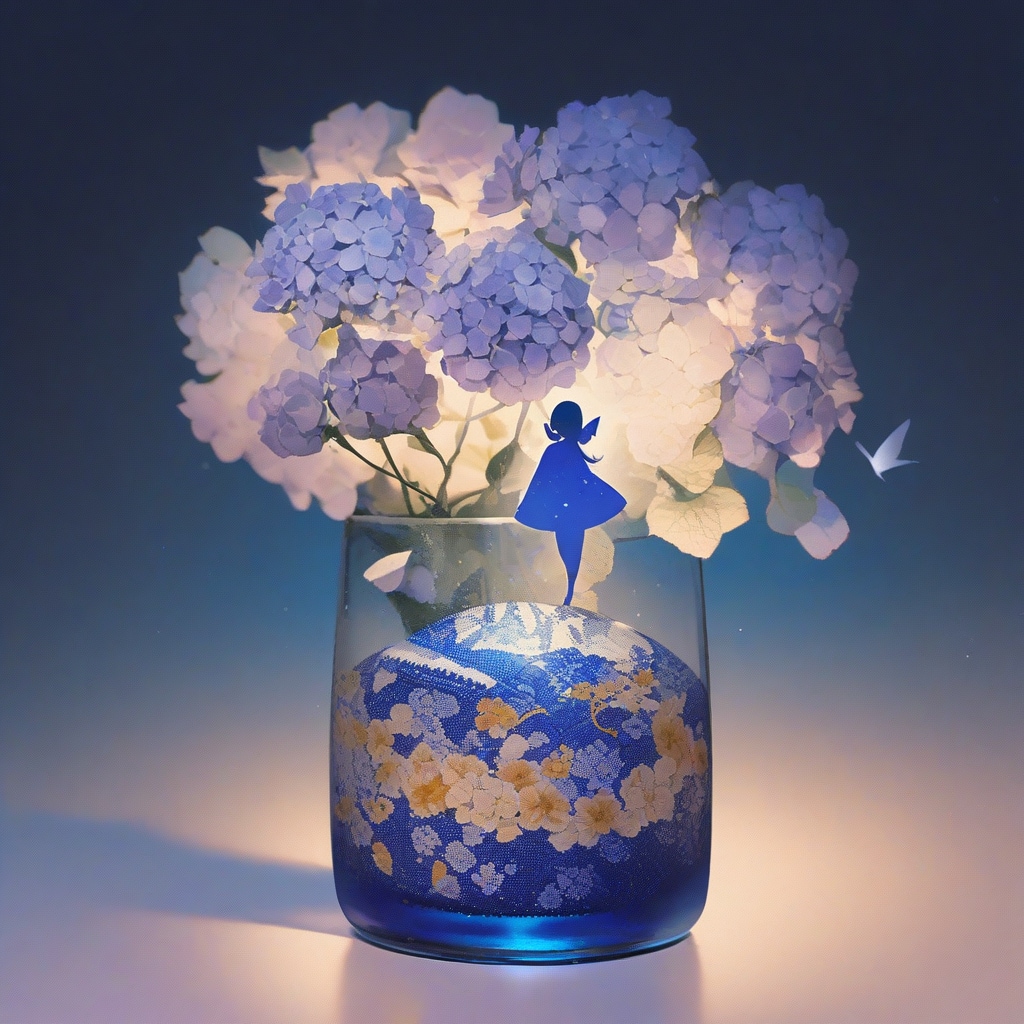 紫陽花の精はいつも儚げ