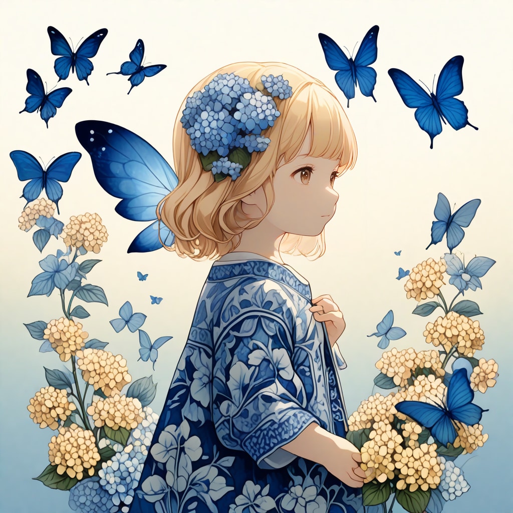 紫陽花の精はいつも儚げ