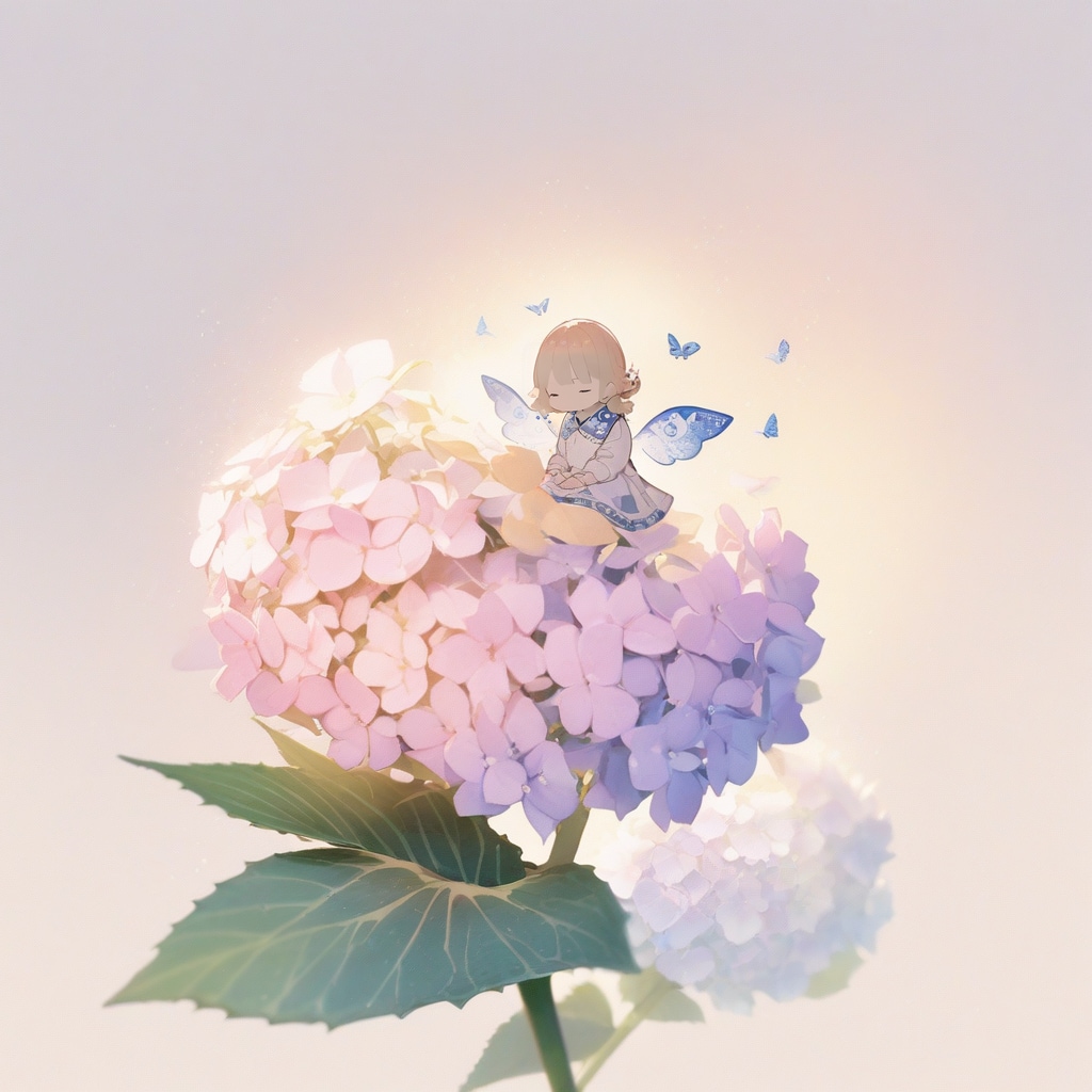 紫陽花の精はいつも儚げ