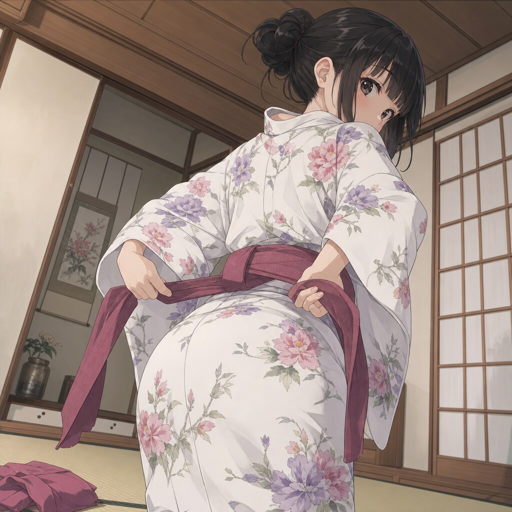 着付け中女子 | の人気AIイラスト・グラビア
