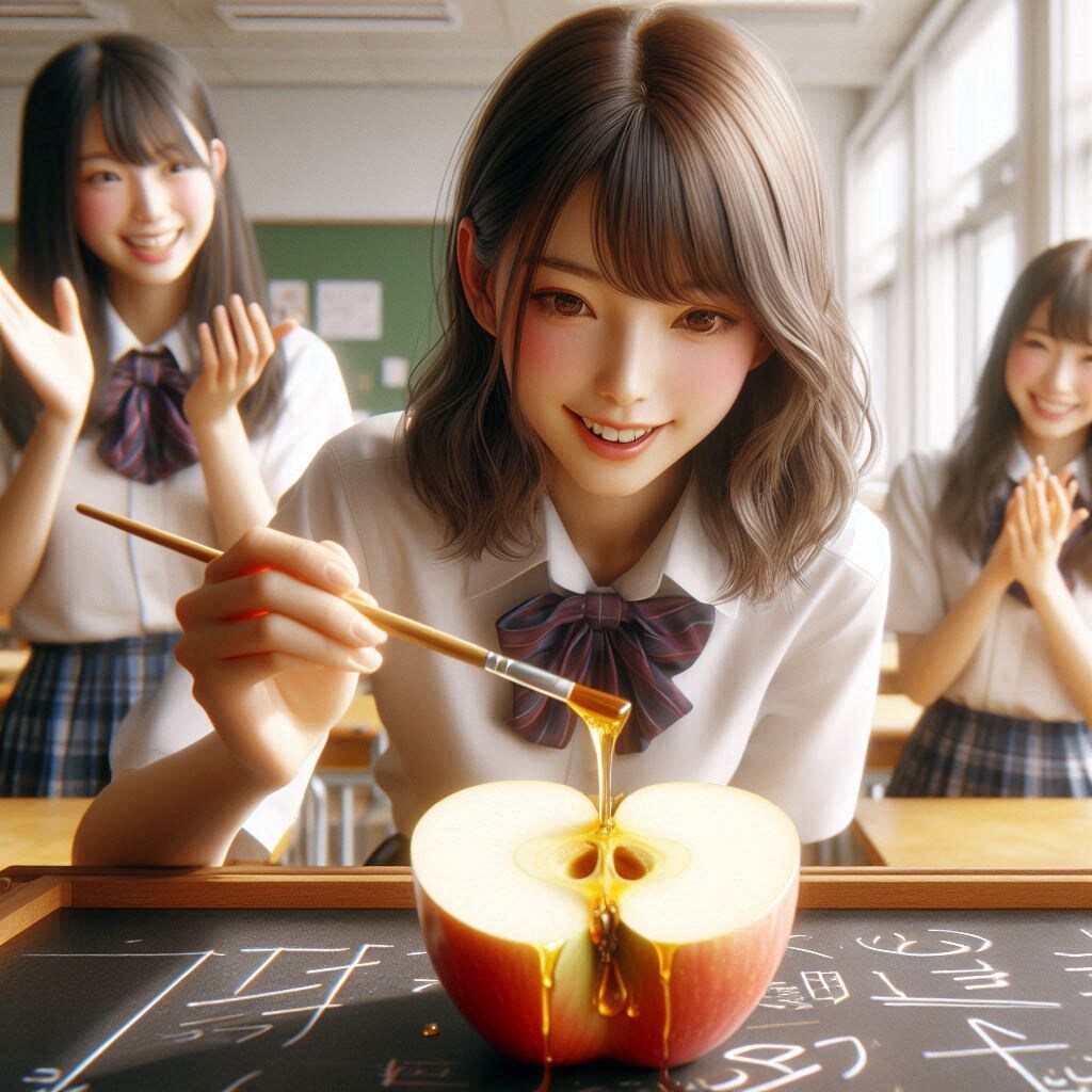 りんごアート09