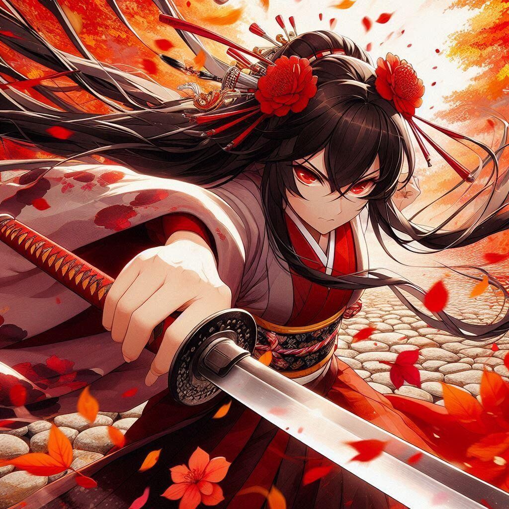 黒髪の女侍さん２７８