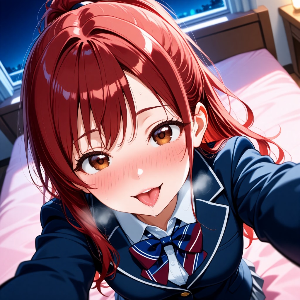 前　赤髪スポーツ少女
