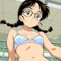 三つ編みそばかす眼鏡娘の下着姿を見たいんだ！！ 2枚目
