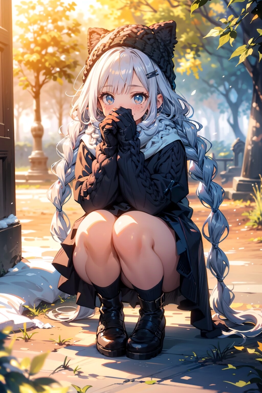 猫耳ニット帽ちゃん１