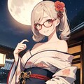 月夜の花魁👘 4枚目
