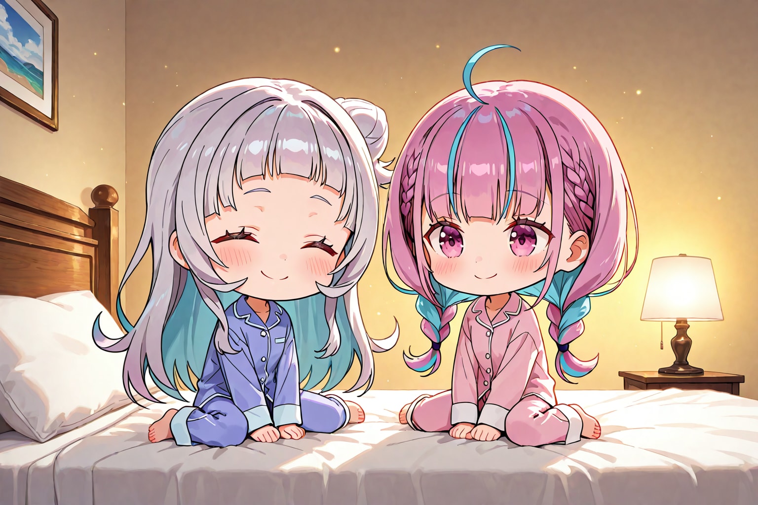 あくしお(お泊り会) | の人気AIイラスト・グラビア