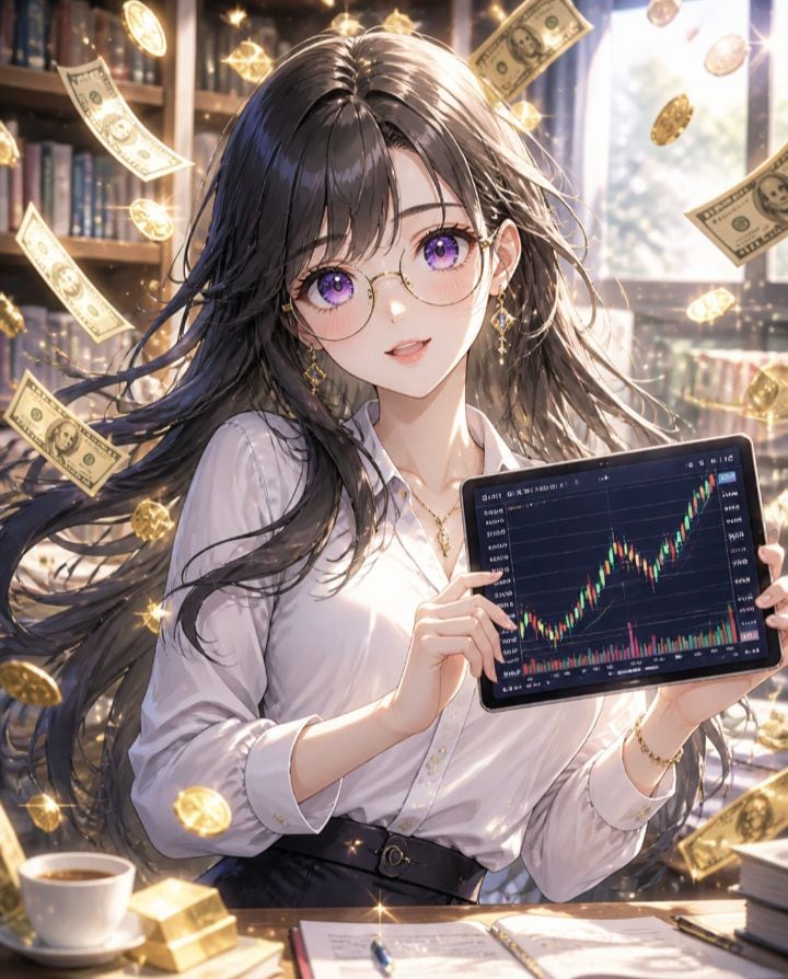 一攫千金な黒髪メガネ（ノゾミ） | の人気AIイラスト・グラビア