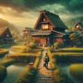 草の戸も住み替はる代ぞ雛の家 2枚目