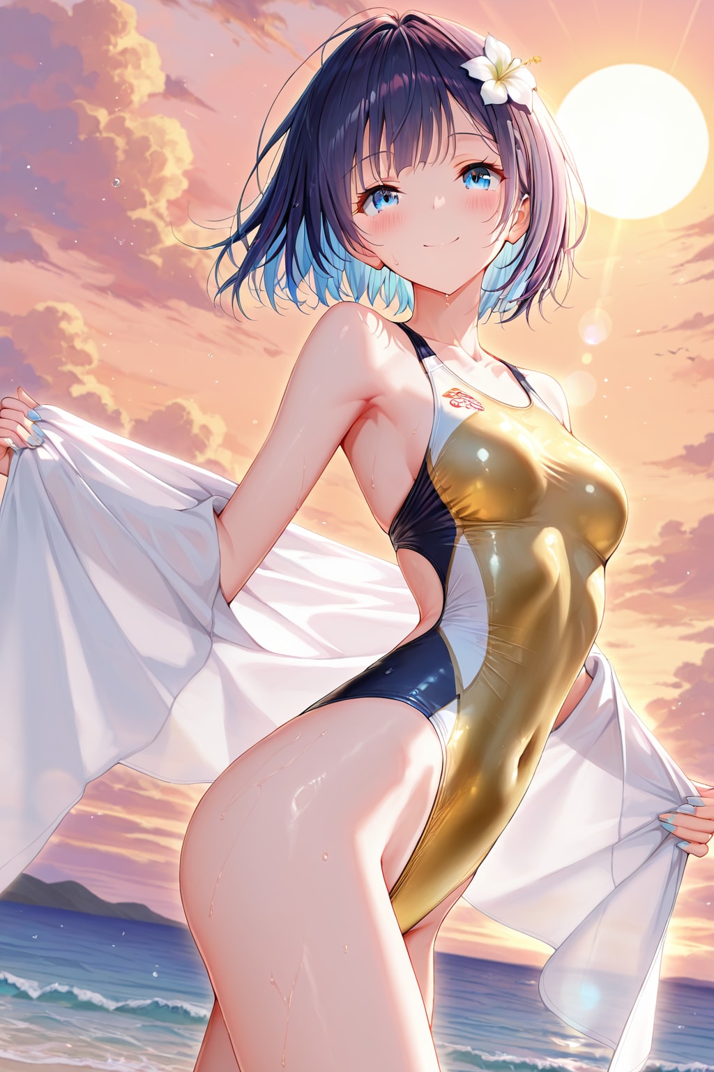 金曜日の夕日