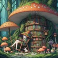 きのこの魔女　読書の時間 5枚目
