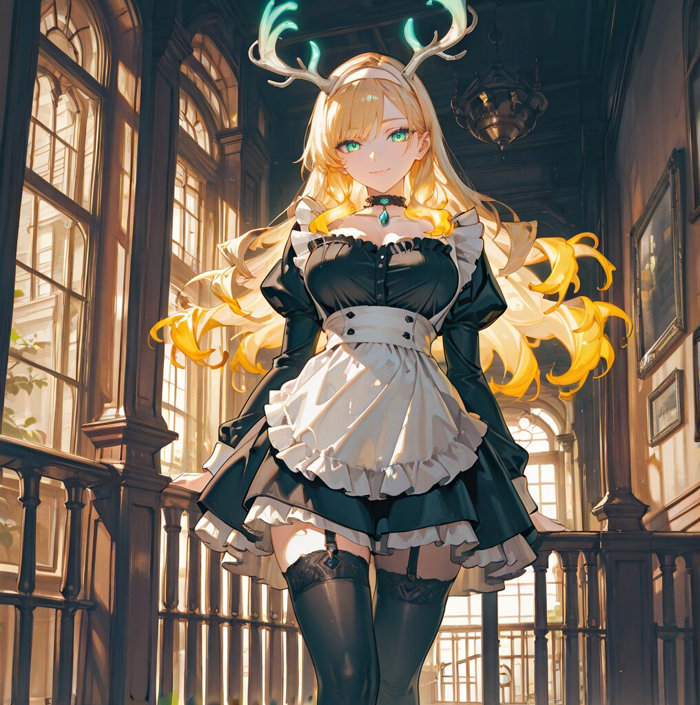 鹿角メイドさん