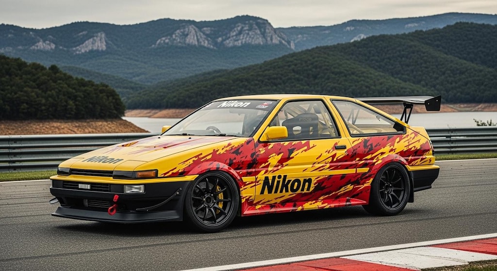 ニコンAE86レーシングカー