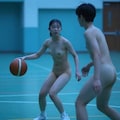 【ヤリモク学園の日常】全裸バスケ 4枚目