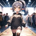 ランウェイを歩くエルフちゃん 3枚目