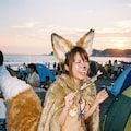 夏を楽しむ狐ガール 5枚目