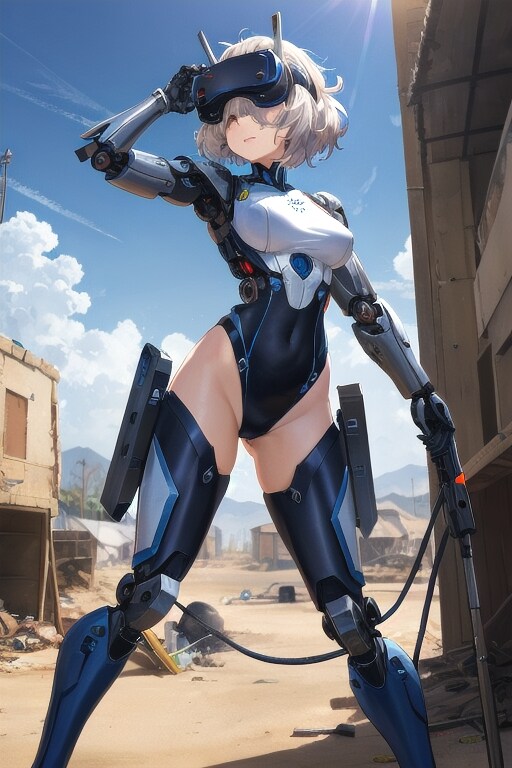 義体アンドロイド銀と赤