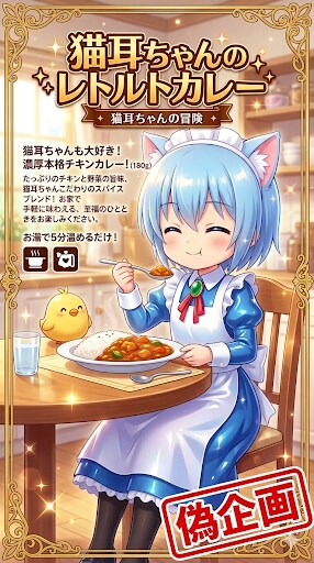 猫耳ちゃんのレトルトカレー