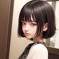 黒髪同級生（メイド） 2枚目