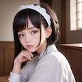 黒髪同級生（メイド） 4枚目