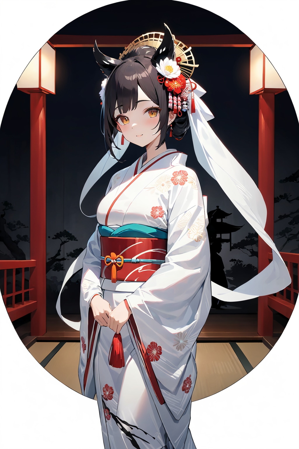 披露宴へ向かう花嫁 | の人気AIイラスト・グラビア