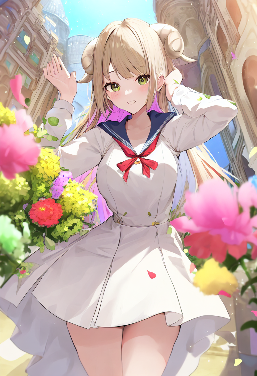 Amidst a luxurious palace garden | の人気AIイラスト・グラビア