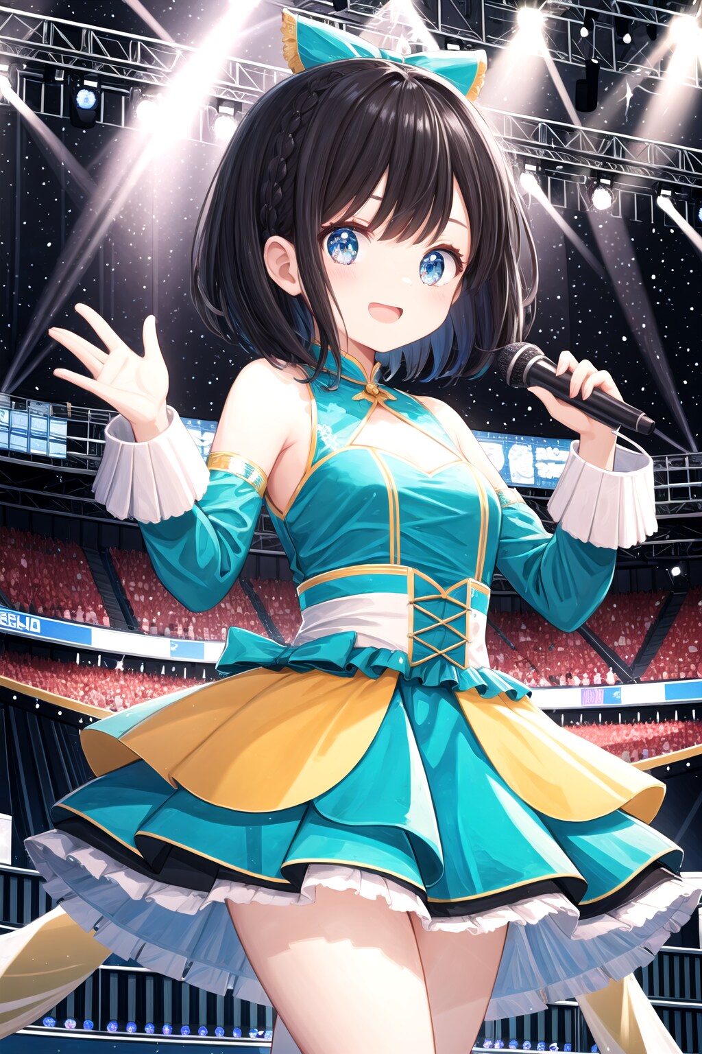 黒髪のアイドル | の人気AIイラスト・グラビア