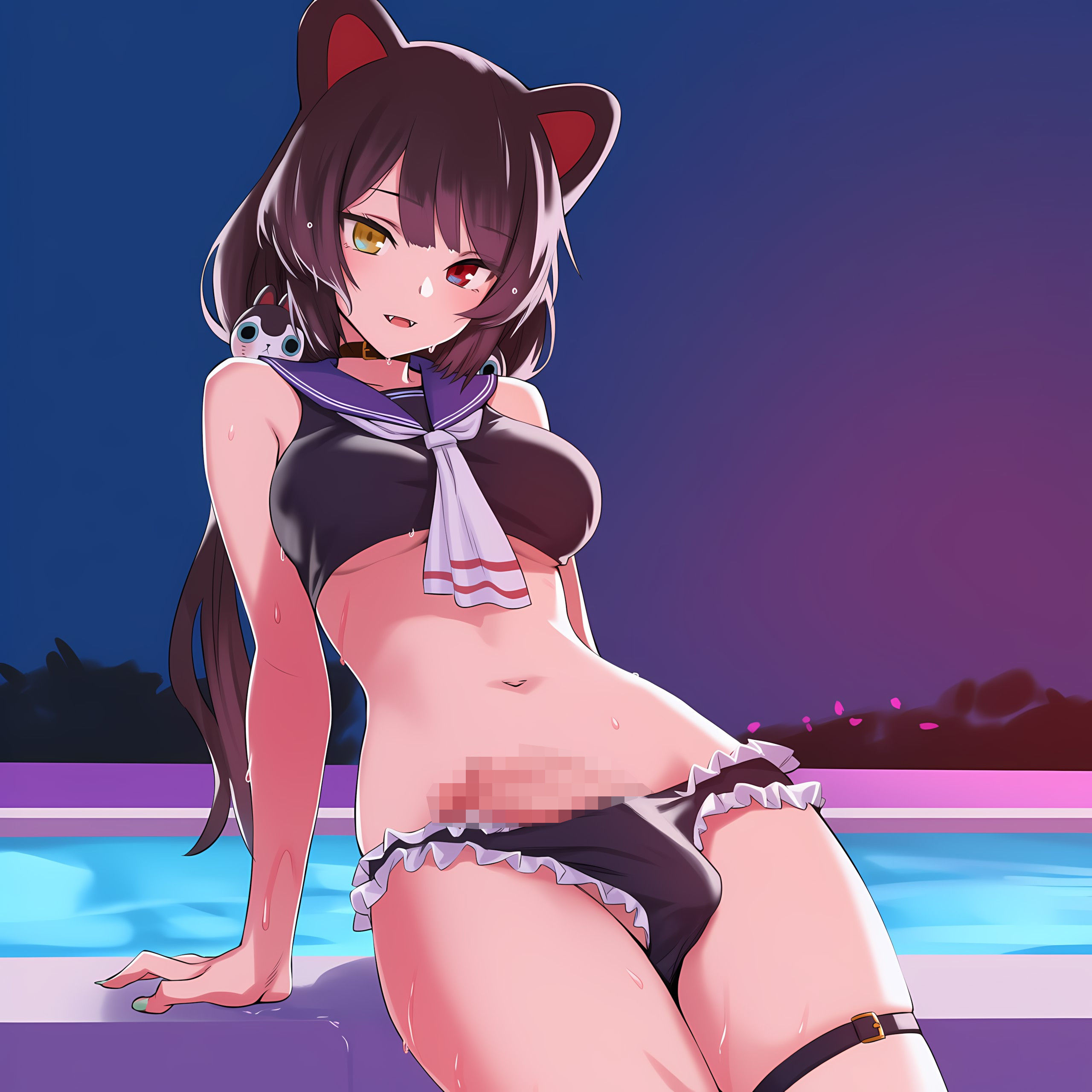 水着 ふたなり 戌亥とこ