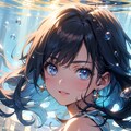 水の中の女の子 2枚目