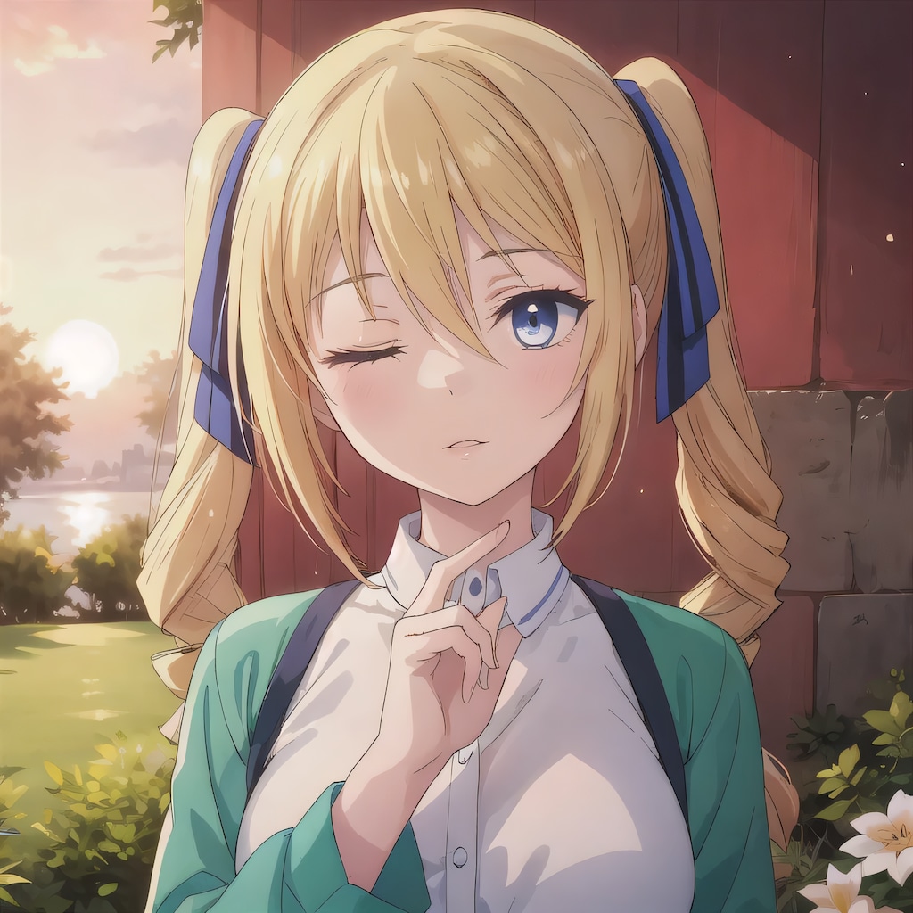 金髪ツインテの少女