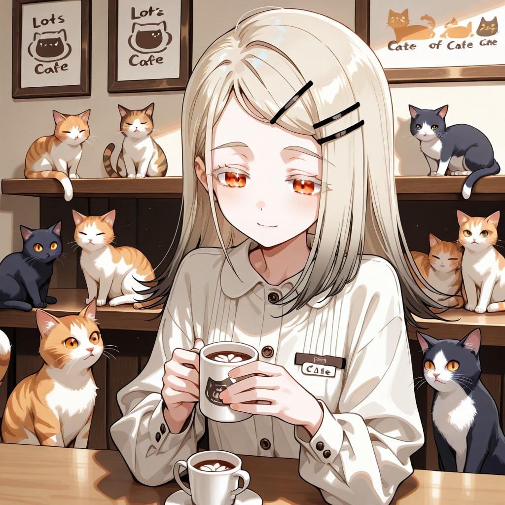 猫カフェ篠澤 | の人気AIイラスト・グラビア