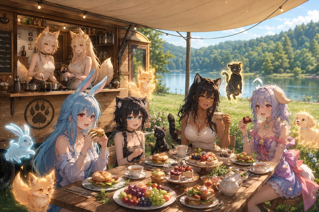 キッチントレーラーでピクニック